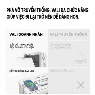 valisg vali sai gon valisg com sai gon suitcase luggage sai gon vali doanh nhan vali doanh nhân có cửa mở hành lý phí trước, tay cầm rộng 