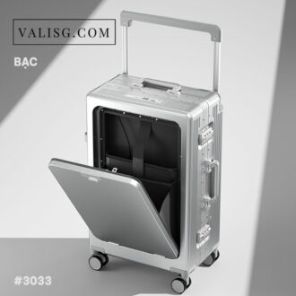 valisg vali sai gon valisg com sai gon suitcase luggage sai gon vali doanh nhan vali doanh nhân có cửa mở hành lý phí trước, tay cầm rộng bạc 