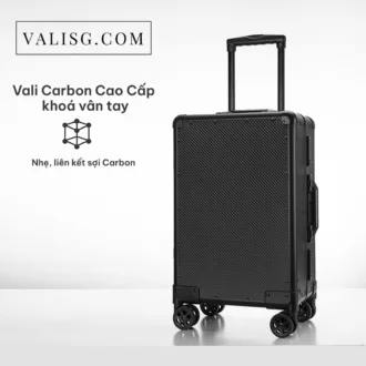 valisg vali sai gon valisg com sai gon suitcase luggage sai gon vali carbon cao cap khoa van tay vali carbon cao cấp khoá vân tay cover 