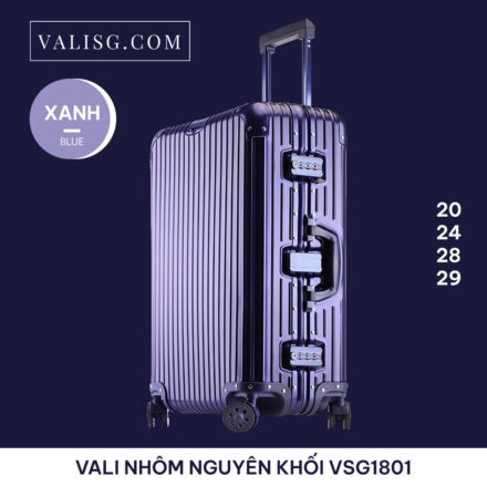 valisg vali sai gon valisg com sai gon suitcase luggage sai gon vali nhom nguyen khoi cao cap miui vali nhôm nguyên khối cao cấp miui blue