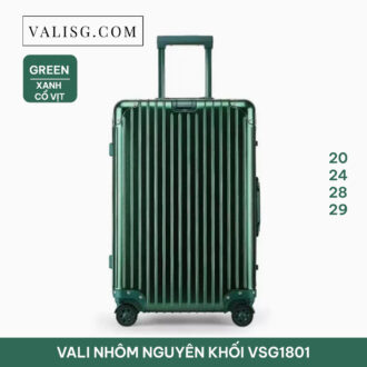 valisg vali sai gon valisg com sai gon suitcase luggage sai gon vali nhom nguyen khoi cao cap miui vali nhôm nguyên khối cao cấp miui green 