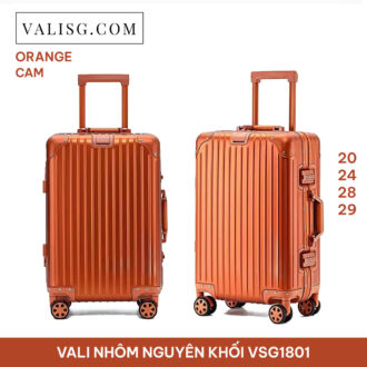 valisg vali sai gon valisg com sai gon suitcase luggage sai gon vali nhom nguyen khoi cao cap miui vali nhôm nguyên khối cao cấp miui orange 