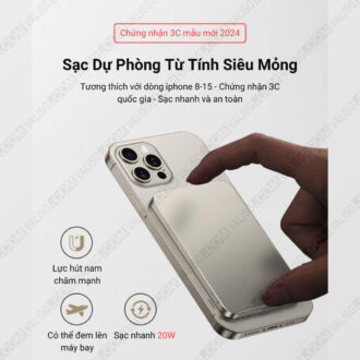 sạc dự phòng từ tính 