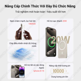 sạc dự phòng từ tính 