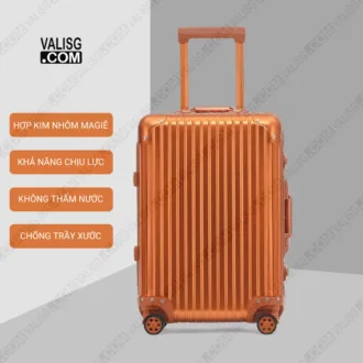 vali nhôm nguyên khối cao cấp – vsg – orange val