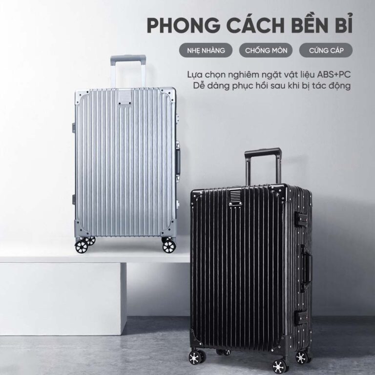 Vali cao cấp khung nhôm cổ điển 916