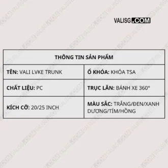 vali trunk cỐp xe 