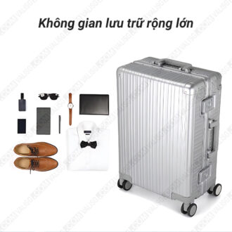 vali nhôm nguyên khối bản nâng cấp thanh kéo rộ